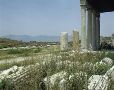 Portico of the northern agora, Miletus, Anatolia, Turkey, 300-133 BC (1999). Creator: Unknown