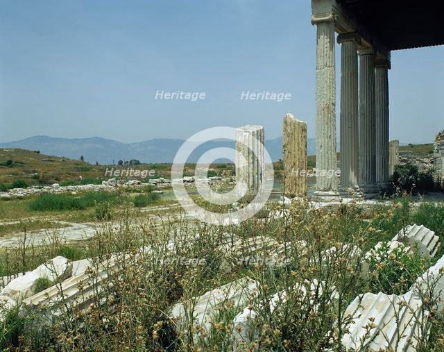 Portico of the northern agora, Miletus, Anatolia, Turkey, 300-133 BC (1999). Creator: Unknown.