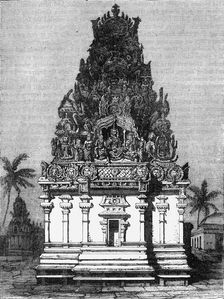 Portico of a Pagoda at Pondicherry c1891. Creator: James Grant