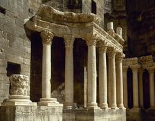 Porticus post scaenam, Roman Theatre, Bosra, Syria, 2001. Creator: LTL