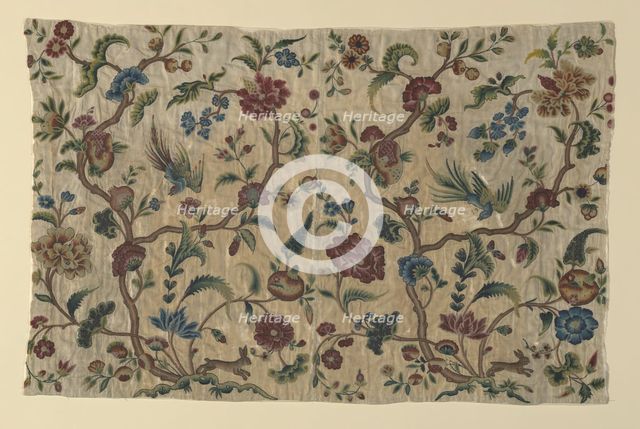 Portion from a Valance, England, 1701/25. Creator: Unknown.