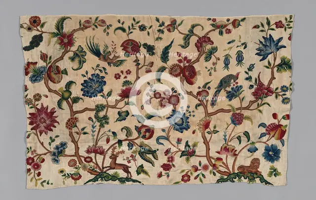 Portion from a Valance, England, 1701/25. Creator: Unknown.