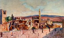 Portion of the Citadel of Jerusalem 1902. Creator: John Fulleylove