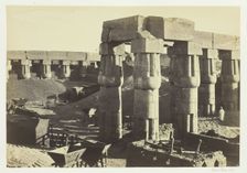 Portion of the Great Temple (The Government Stores), Luxor, 1857. Creator: Francis Frith