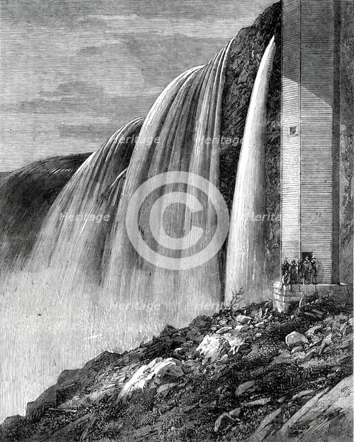 Portion of the Horseshoe Falls, Niagara - from a photograph by the Stereoscopic Company, 1860. Creator: Unknown.