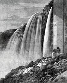 Portion of the Horseshoe Falls, Niagara - from a photograph by the Stereoscopic Company, 1860. Creator: Unknown