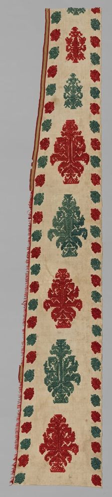 Portion of a Bed Tent, 1700s. Creator: Unknown