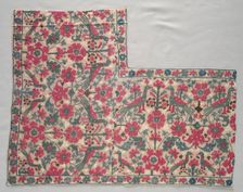 Portion of a Bed Sheet or Valance, 1500s - 1600s. Creator: Unknown