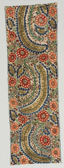 Portion of a Bedspread, 1700s. Creator: Unknown