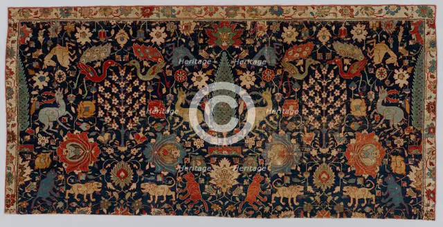 Portion of a Carpet, 17th century. Creator: Unknown.