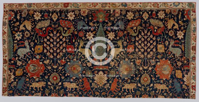 Portion of a Carpet, 17th century. Creator: Unknown.