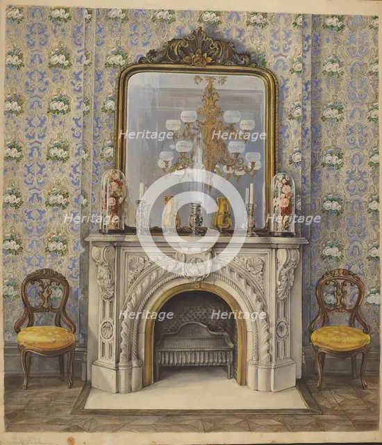 Portion of a Drawing Room, c. 1938. Creator: Elisabeth Fulda.