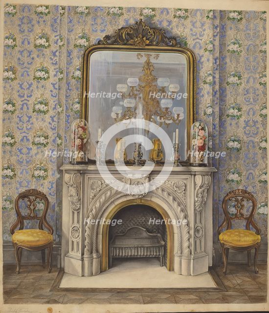 Portion of a Drawing Room, c. 1938. Creator: Elisabeth Fulda.