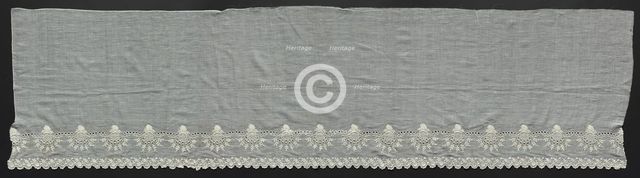 Portion of a Flounce, 1800s. Creator: Unknown.