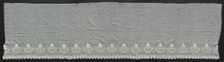 Portion of a Flounce, 1800s. Creator: Unknown