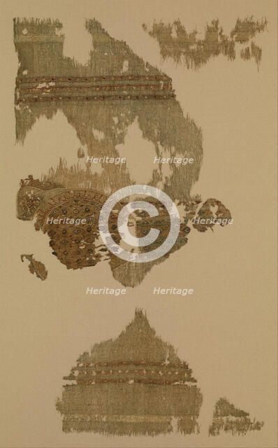 Portion of a Garment with Geometric Patterns, Egypt, 12th century. Creator: Unknown.