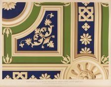Portion of a painted ceiling by Bernard Luini...in the church of the Monastero..., 1850. Creator: Ludwig Gruner