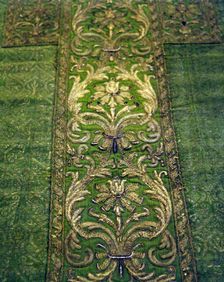 Portion of Chasuble Back, Italy, Late 16th/early 17th century. Creator: Unknown