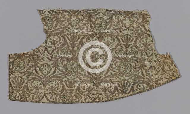 Portion of Dress for a Madonna Statue, Spain, 18th century. Creator: Unknown.