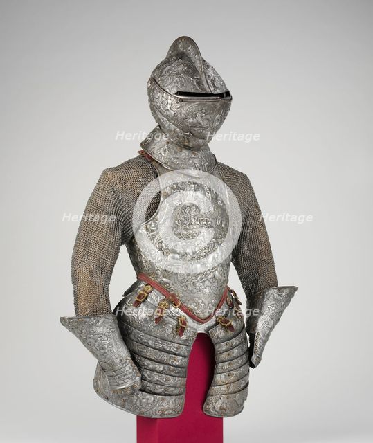 Portions of a Ceremonial armour, French, ca. 1575-80. Creator: Unknown.