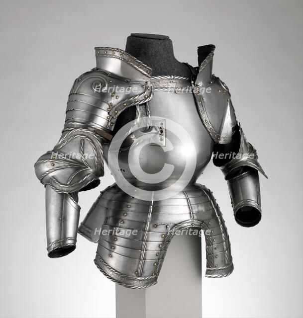 Portions of a Field armour, German, probably Augsburg, dated 1524. Creator: Unknown.