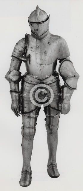 Portions of a Jousting Armor, Italy, c. 1560 with some modern restorations. Creator: Unknown.