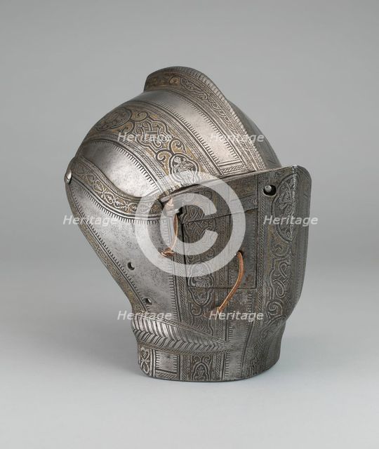 Portions of a Jousting Helmet, Milan, 1570/80. Creator: Unknown.