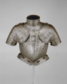 Portions of an armour for Vincenzo Luigi di Capua (d. 1627), Italian, Milan, ca. 1595. Creator: Pompeo della Cesa