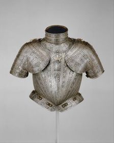 Portions of an armour for Vincenzo Luigi di Capua (d. 1627), Italian, Milan, ca. 1595. Creator: Pompeo della Cesa