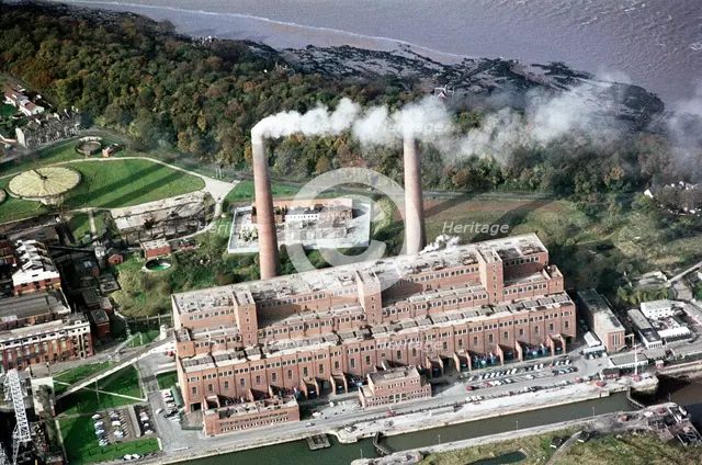 Portishead B Power Station, Somerset, 1970. Artist: Jim Hancock.