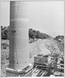 Portishead B Power Station, Portishead and North Weston, North Somerset, 18/10/1955. Creator: John Laing plc