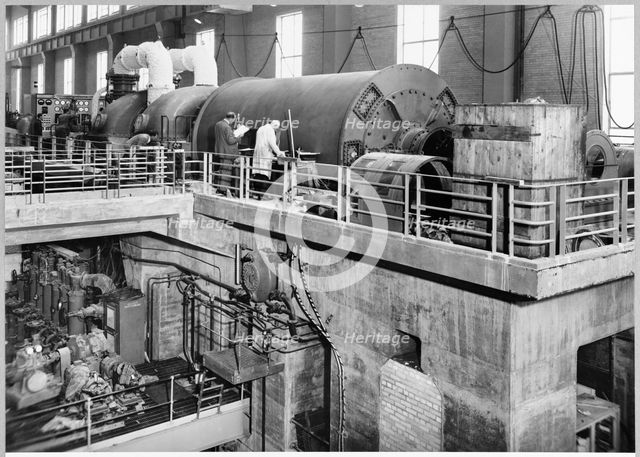 Portishead 'B' Power Station, Portishead and North Weston, North Somerset, 29/09/1955. Creator: John Laing plc.