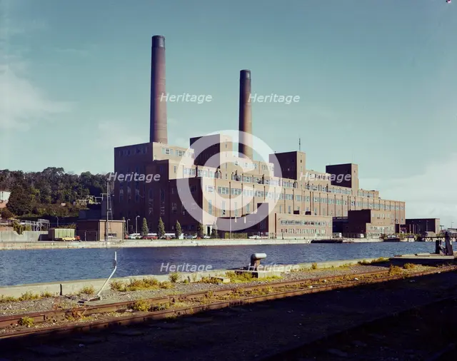 Portishead 'B' Power Station, Portishead and North Weston, North Somerset, 10/09/1979. Creator: John Laing plc.