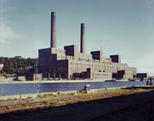 Portishead B Power Station, Portishead and North Weston, North Somerset, 10/09/1979. Creator: John Laing plc