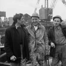 Portishead Dock, Portishead and North Weston, North Somerset, 02/1959. Creator: John Laing plc
