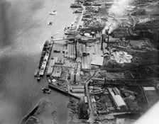 Portland Cement Works, Northfleet, Kent, 1927. Artist: Aerofilms