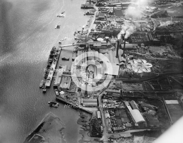 Portland Cement Works, Northfleet, Kent, 1927. Artist: Aerofilms.