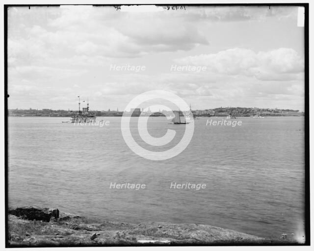 Portland and the harbor from House Island, Portland, c.between 1890 and 1901. Creator: Unknown.