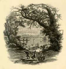 Portland, from Peak's Island 1874. Creator: John Douglas Woodward