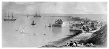 Portland Harbour and Breakwater, 1866