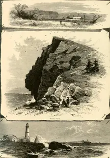 Portland Harbor, and Islands 1874. Creator: Frederick William Quartley