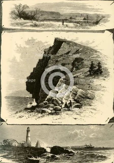 'Portland Harbor, and Islands', 1874.  Creator: Frederick William Quartley.