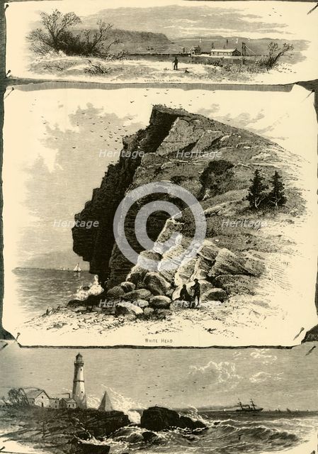 'Portland Harbor, and Islands', 1874.  Creator: Frederick William Quartley.