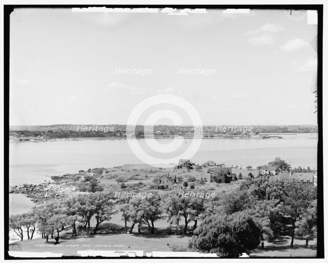 Portland harbor from Cushing's Island, c1905. Creator: Unknown.