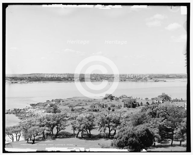 Portland harbor from Cushing's Island, c1905. Creator: Unknown.