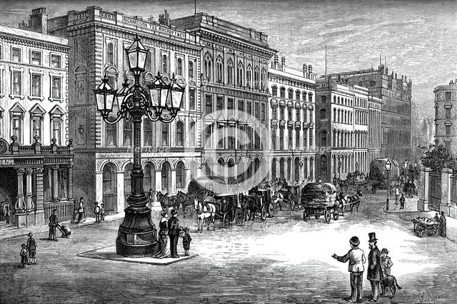 Portland Street, Manchester, c1880.Artist: Butterworth and Heath