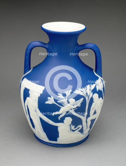 Portland Vase, Burslem, 1860/80. Creator: Wedgwood.