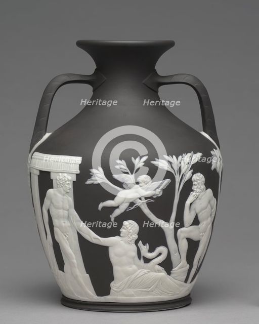 Portland Vase, c.1790. Creator: Josiah Wedgwood (British, 1730-1795).