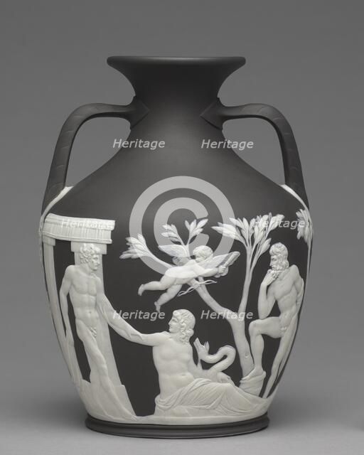 Portland Vase, c.1790. Creator: Josiah Wedgwood (British, 1730-1795).