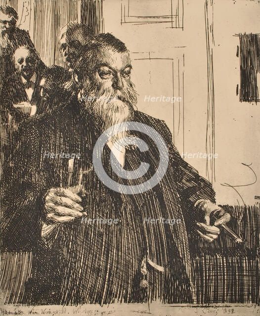 Portrait, 1893. Creator: Anders Leonard Zorn.